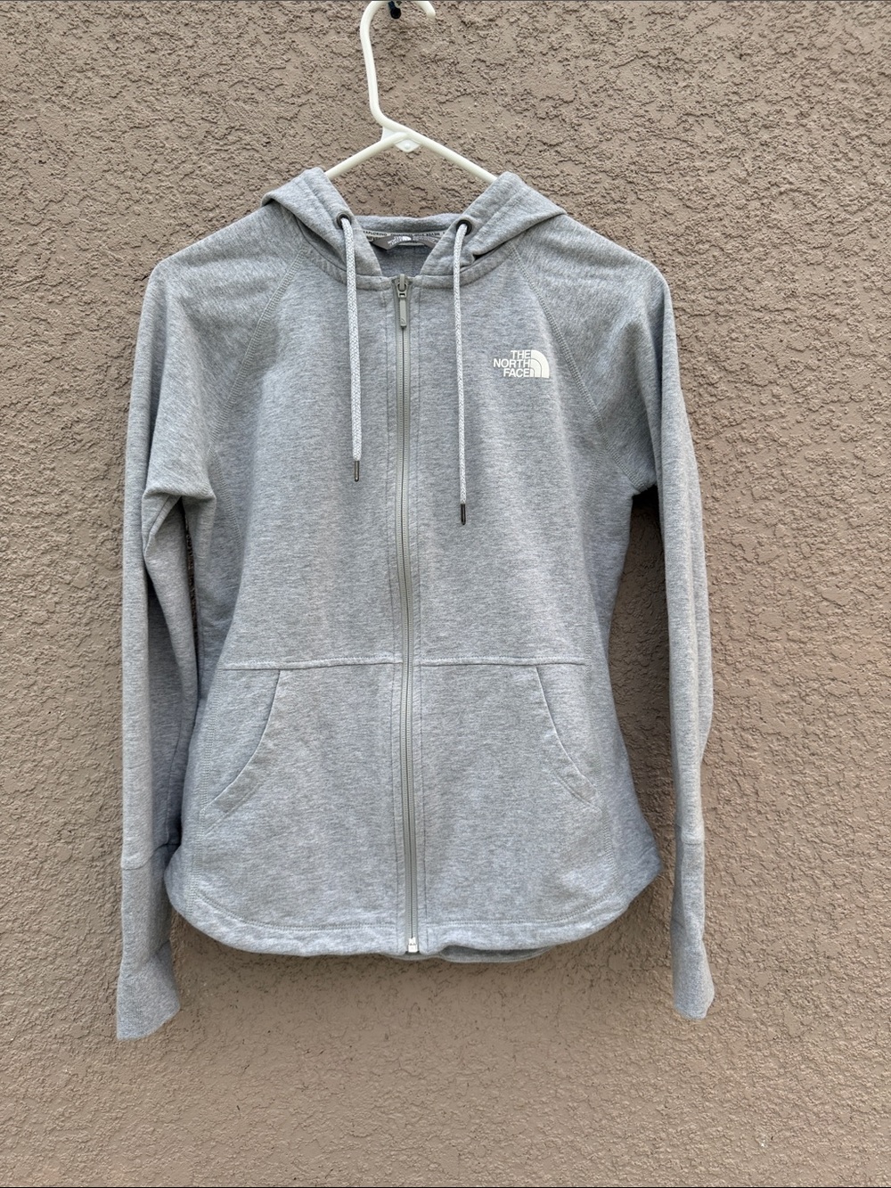 The North Face Light Gray Women’s Full-Zip Hoodie